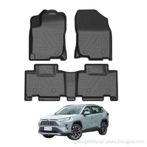 TPE Scratch Proof без скольжения автомобильные коврики ковры напольные коврики для Toyota Rav4